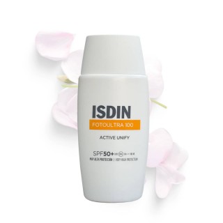 فلوئید ضد آفتاب ضد لک اکتیو یونیفای ایزدین ISDIN FotoUltra 100 Active Unify Fluid SPF50 (50 میل)