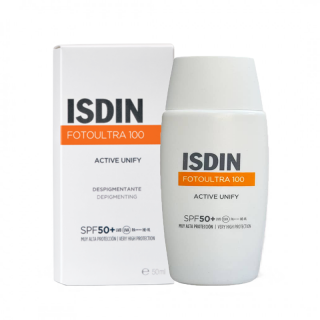 فلوئید ضد آفتاب ضد لک اکتیو یونیفای ایزدین ISDIN FotoUltra 100 Active Unify Fluid SPF50 (50 میل)