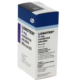 قرص ماینوکسیدیل Lonoten Minoxidil 5mg (40 عددی)