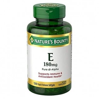 سافت ژل ویتامین Nature's Bounty E 180mg نیچرز بونتی (120 عددی)