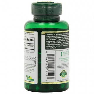 سافت ژل ویتامین Nature's Bounty E 180mg نیچرز بونتی (120 عددی)