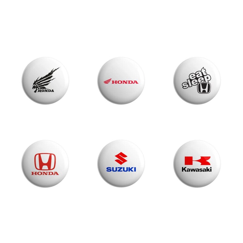 پیکسل طرح برندهای موتورسواری مدل HP-01 مجموعه 6 عددی