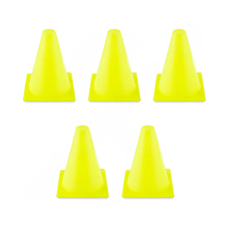 مانع تمرین فوتبال مخروطی 20 سانتیمتری ژله ای بسته 5 عددی | ژله ای