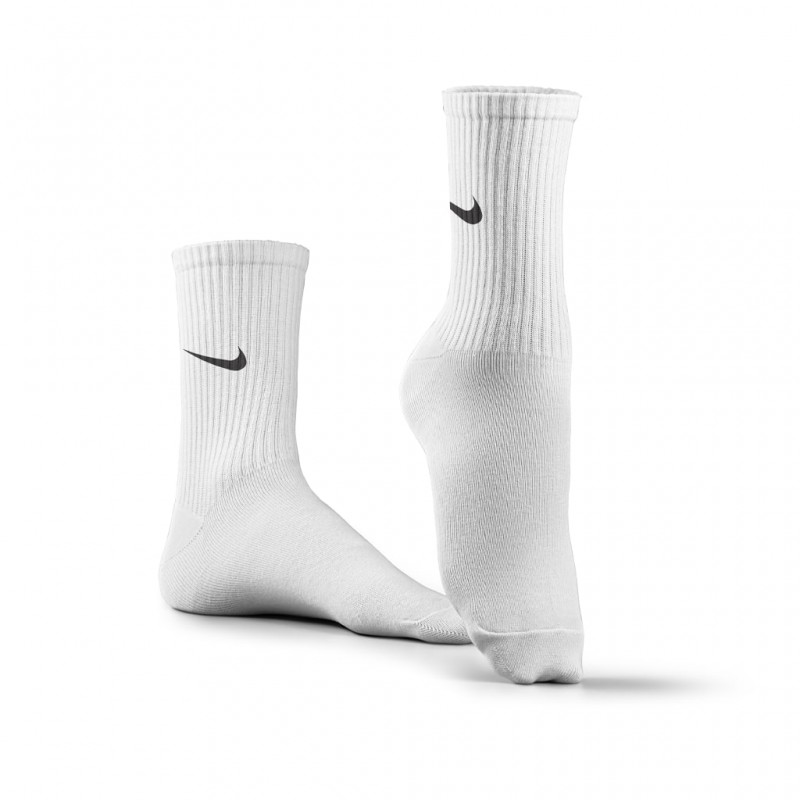 جوراب ورزشی ساق بلند نایکی مدل NSB-100 | سفید