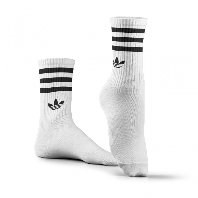جوراب ورزشی ساق بلند آدیداس مدل ASB-100 | سفید