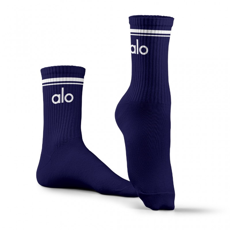 جوراب ورزشی ساق بلند ALO مدل ALO300 | سرمه ای