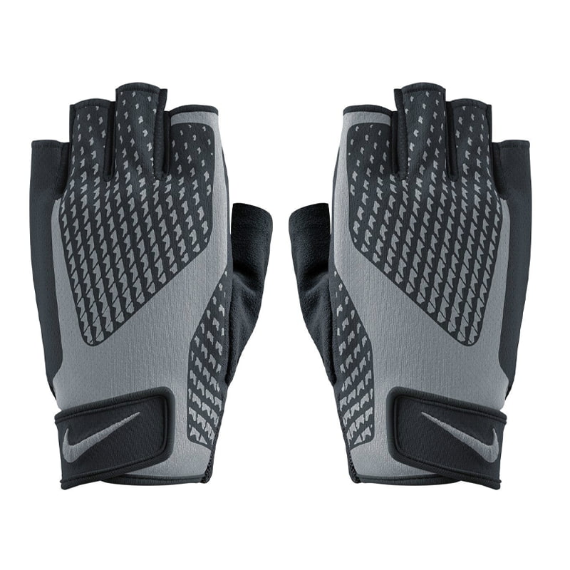 دستکش بدنسازی مردانه نایکی مدل CORE LOCK TRAINING | مشکی/طوسی