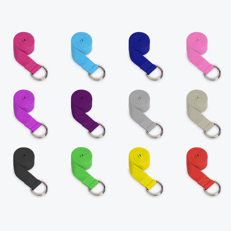 کمربند حرفه ای بدنسازی یوگا Yoga Straps | وارداتی | بسته 12 عددی