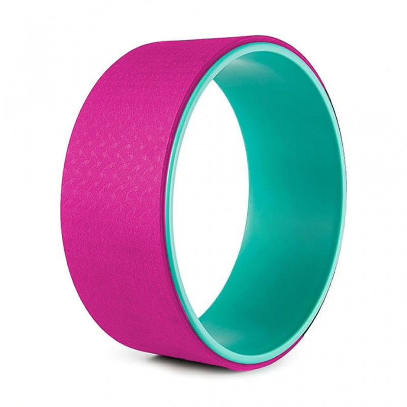 چرخ بدنسازی یوگا ویل حرفه ای مدل YWL-150 | صورتی/سبز