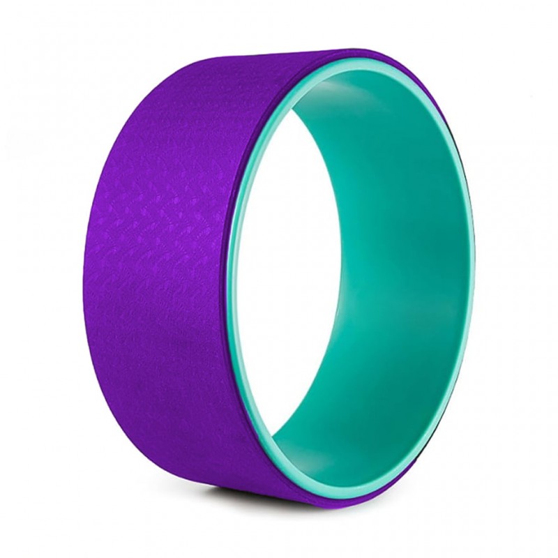 چرخ بدنسازی یوگا ویل حرفه ای مدل YWL-450 | ارغوانی/سبز