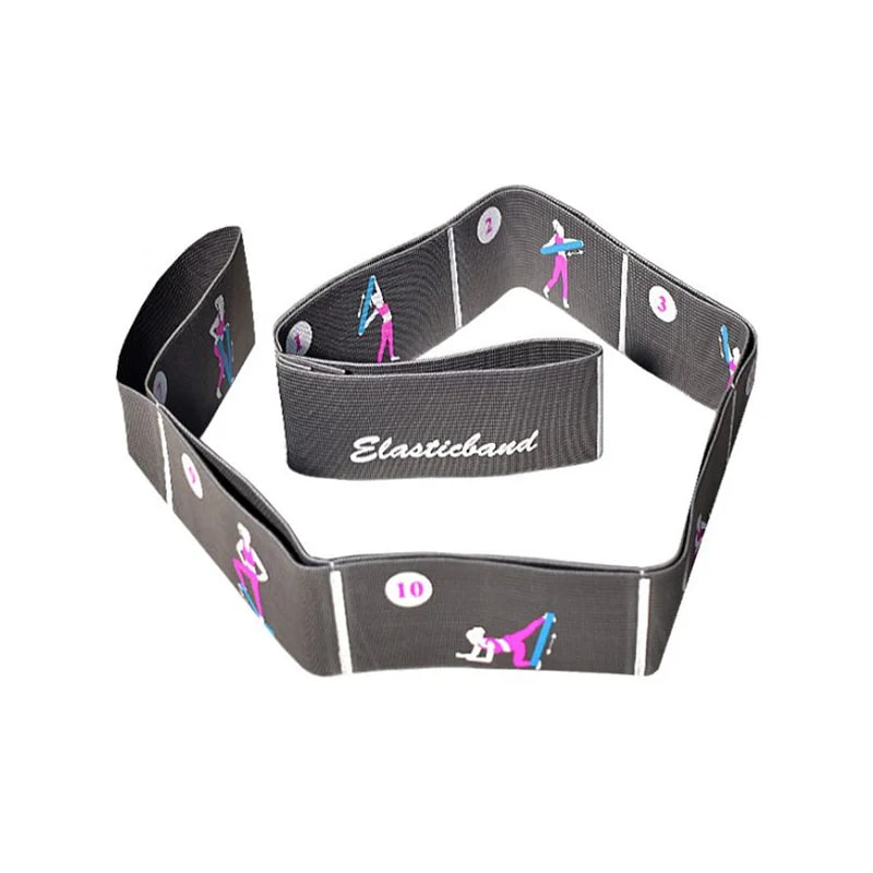 کش ایروبیک CLX یوگا مگافیتنس مدل MF-1800-B | قدرت متوسط | اورجینال | خاکستری