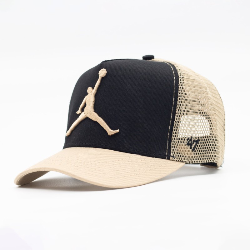کلاه کپ جردن مدل JORDAN-CAP-JC2535 | کرم/مشکی