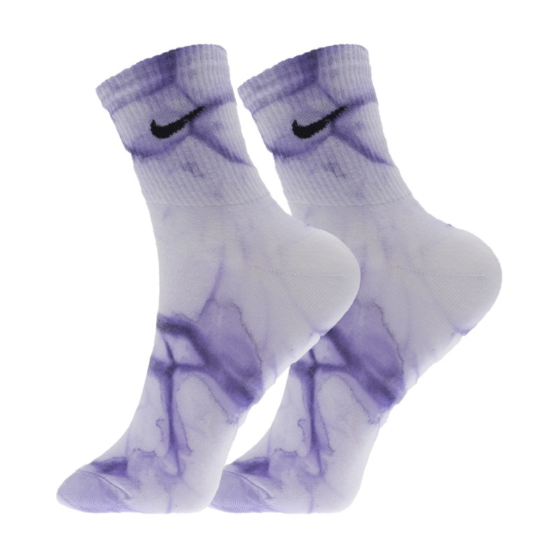 جوراب ورزشی نیم ساق آبرنگی نایکی مدل NIKE SOCKS FREE-2025 | آبرنگی/بنفش