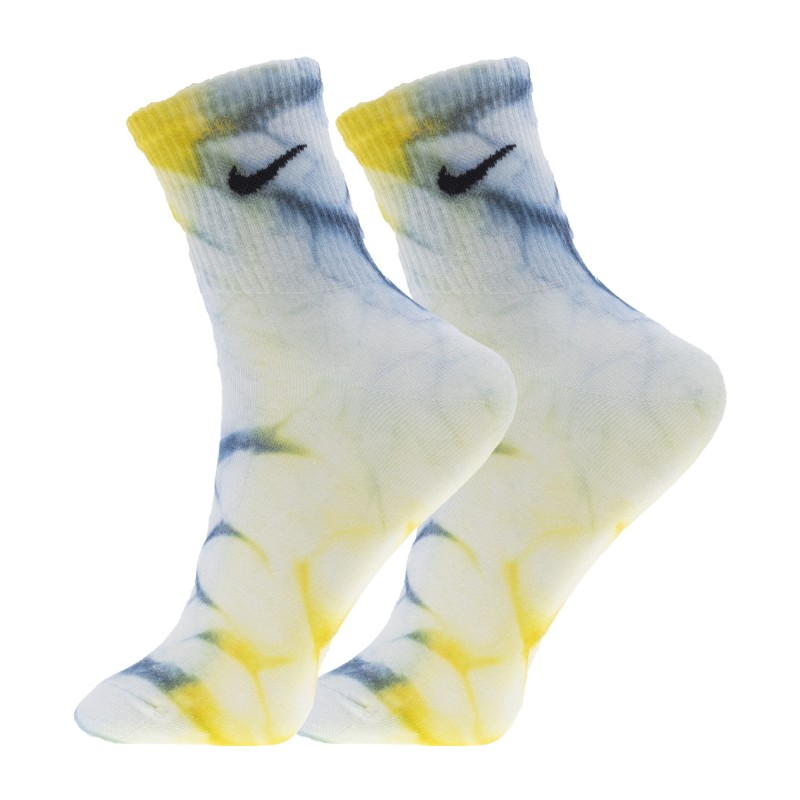 جوراب ورزشی نیم ساق آبرنگی نایکی مدل NIKE SOCKS FREE-2025 | آبرنگی/سفید