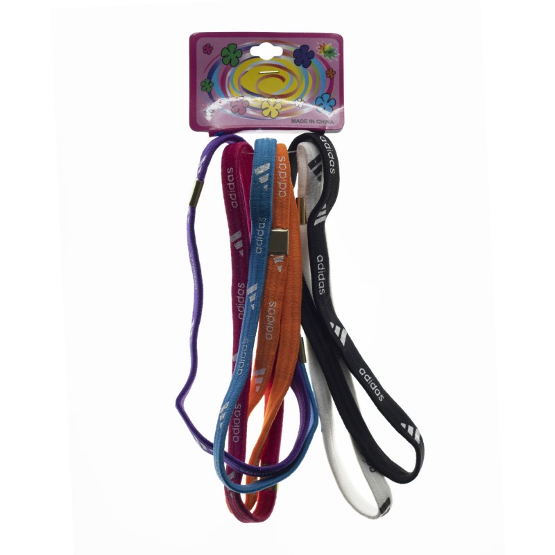 کش مو ورزشی آدیداس مدل هدبند | بسته 6 عددی | رنگی | ADIDAS