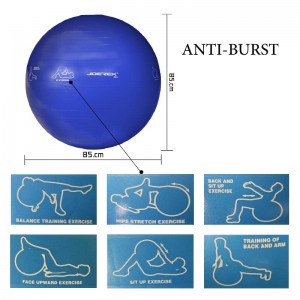 توپ بدنسازی جورکس مدل JOEREX-ANTI-BURST قطر 65 سانتیمتر