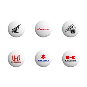 پیکسل طرح برندهای موتورسواری مدل HP-01 مجموعه 6 عددی