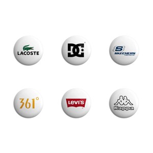 پیکسل طرح برندهای ورزشی مدل BP-01 مجموعه 6 عددی