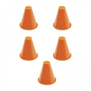مانع تمرین اسکیتی مخروطی 8 سانتیمتری بسته 5 عددی | ژله ای