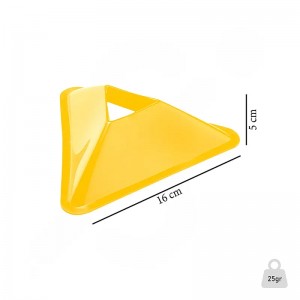 مانع تمرین فوتبال مخروطی 20 سانتیمتری ژله ای بسته 5 عددی | ژله ای