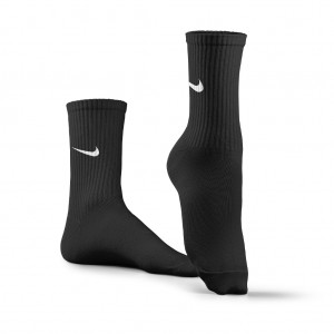 جوراب ورزشی ساق بلند نایکی مدل NSB-200 | مشکی