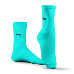 جوراب ورزشی ساق بلند نایکی مدل NSB-1000 | فیروزه ای