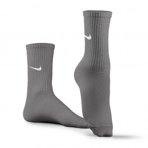 جوراب ورزشی ساق بلند نایکی مدل NSB-1200 | ملانژ تیره