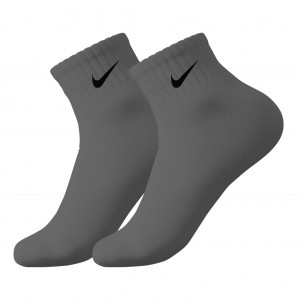 جوراب ورزشی کوتاه مچی نایکی مدل NSC-1250 | ملانژ تیره