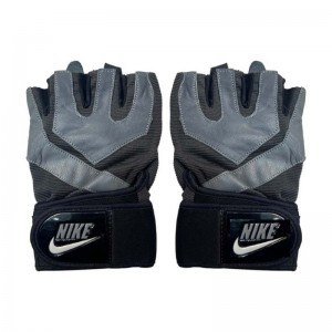 دستکش بدنسازی مردانه نایکی مدل WGR L11B | مشکی/طوسی