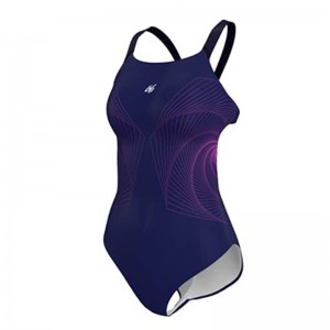 مایو شنا زنانه یک تکه مدل MZ100-S | اسلیپ | سرمه ای