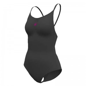 مایو شنا زنانه یک تکه مدل MZ200-S | اسلیپ | مشکی