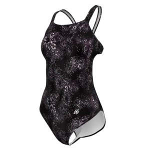 مایو شنا زنانه یک تکه مدل MZ1200-S | اسلیپ | مشکی