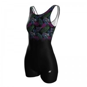 مایو شنا زنانه یک تکه مدل MZ550-P |  پادار | طرح دار