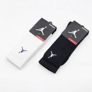 جوراب بسکتبال ساق بلند کف حوله ای جردن مدل JORDAN BASKETBALL SOCKS-D56475 | ساخت تایلند | مشکی