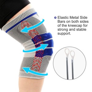 زانوبند طبی آتل دار حرفه ای مدل CHAOBALONG KNEE SUPPORT 9510 | مشکی | اورجینال