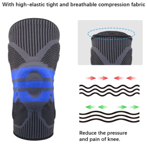 زانوبند طبی آتل دار حرفه ای مدل CHAOBALONG KNEE SUPPORT 9510 | مشکی | اورجینال