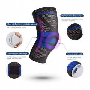 زانوبند طبی آتل دار حرفه ای مدل CHAOBALONG KNEE SUPPORT 9510 | مشکی | اورجینال