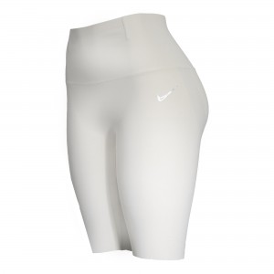 شلوارک بایکر کوتاه زنانه روی زانو نایکی مدل NIKE Women,s Biker Shorts-2025 | تنفسی | طوسی