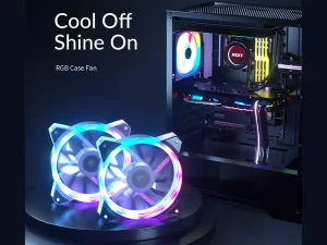 فن خنک کننده کیس اوریکو ORICO CSF-2SY-6P Double Lighting Loops RGB Case Fan with Remoter Controller