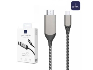 کابل تایپ سی به اچ دی ام آی 1.2 متری ویوو WiWU Type-C to HDMI 4K cable X10L 1.2M