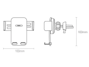 هولدر گوشی موبایل گرانشی داخل خودرو بیسوس Baseus gravity car holder SUYK010101