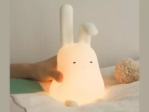 چراغ خواب رومیزی فانتزی شارژی کودکانه Cartoon folding ear rabbit night light