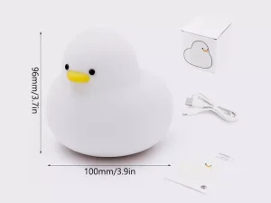 چراغ خواب فانتزی رومیزی قابل شارژ Tuantuan minimalist cute duck cartoon bedroom lamp