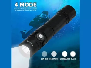 چراغ قوه غواصی توبیز Toby&#39;s Super Bright Scuba Driving Torch 1600lm 100m DT-01