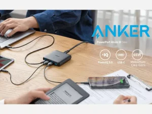 پاورهاب یو اس بی و تایپ سی 4 پورت 65 وات انکر Anker PowerPort Atom III Slim A2045