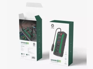 شارژر فندکی تایپ سی و یو اس بی و چندراهی برق دو سوکت 300 وات گرین Green Lion Spark 300 Power Inverter