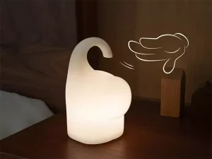 چراغ خواب فانتزی رومیزی شارژی قابل حمل اتاق کودک HBKDX-01 domi elephant new 3D silicone led night lamp