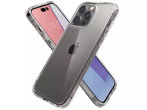 کاور شفاف آیفون 14 پرو طرح کریستال هیبریدی اسپیگن Spigen Neo Hybrid Crystal design cover suitable for iPhone 14 Pro