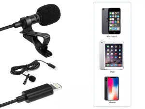 میکروفون یقه‌ای سیمی لایتنینگ مارورس Marvers MS-UC566 lightning collar microphone