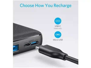 پاوربانک یو اس بی 20000 میلی آمپر انکر Anker PowerCore Essential 20000mAh Power Bank